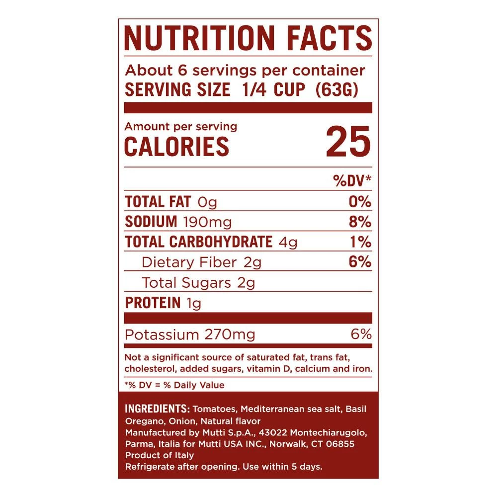 World Market Mutti Basil and Oregano Pizza Sauce 4 World Market Mutti Basil and Oregano Pizza Sauce - Image 2