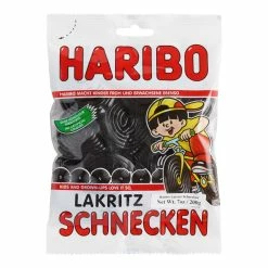 World Market Haribo Black Licorice Wheel Gummy Candy Set of 6