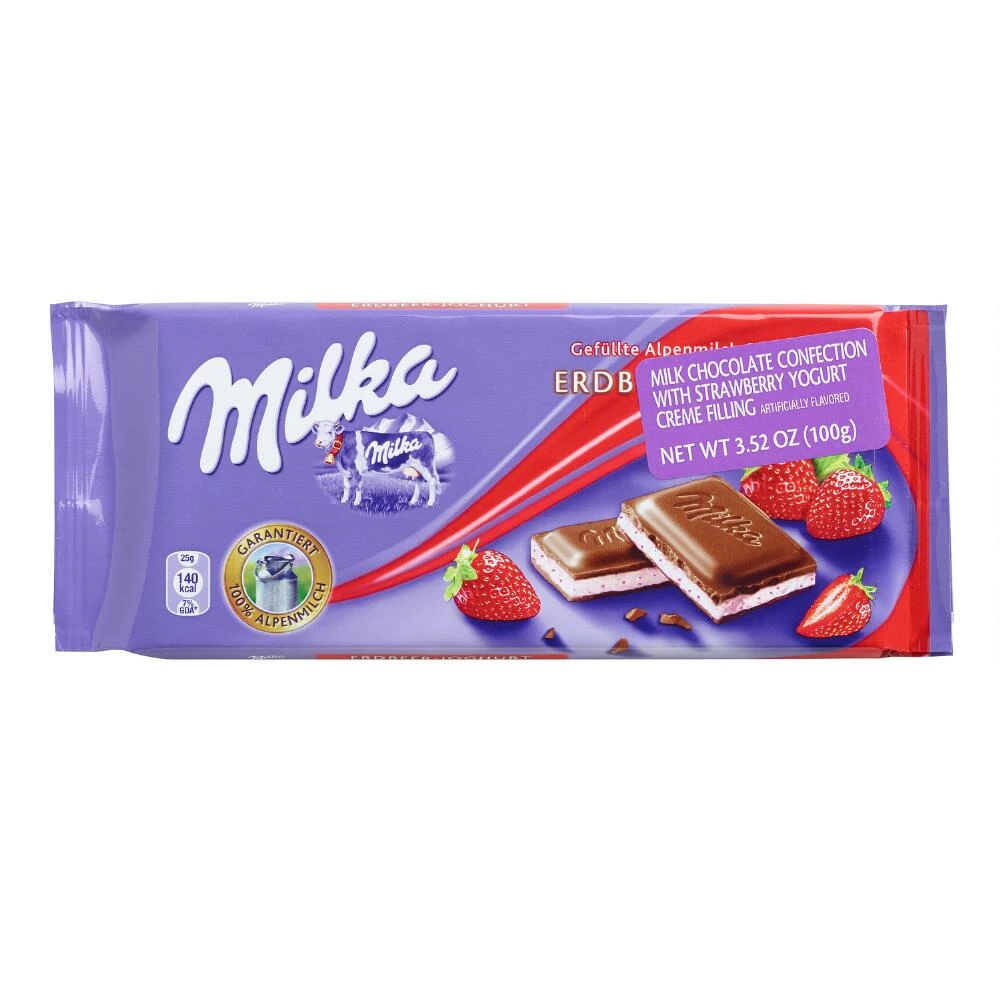 World Market Milka Strawberry Yogurt Milk Chocolate Bar Set of 2 3 World Market Milka Strawberry Yogurt Milk Chocolate Bar Set of 2