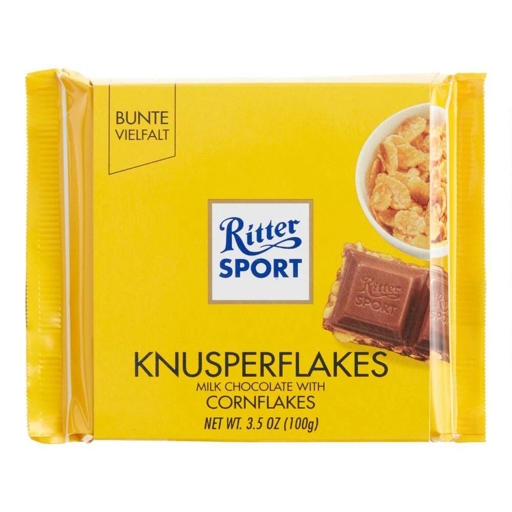 World Market Ritter Sport Cornflakes Milk Chocolate Bar 3 World Market Ritter Sport Cornflakes Milk Chocolate Bar