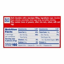 World Market Ritter Sport Marzipan Dark Chocolate Bar -Food & Drink Shop unnamed file 3326