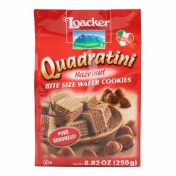 World Market Loacker Quadratini Hazelnut Wafers