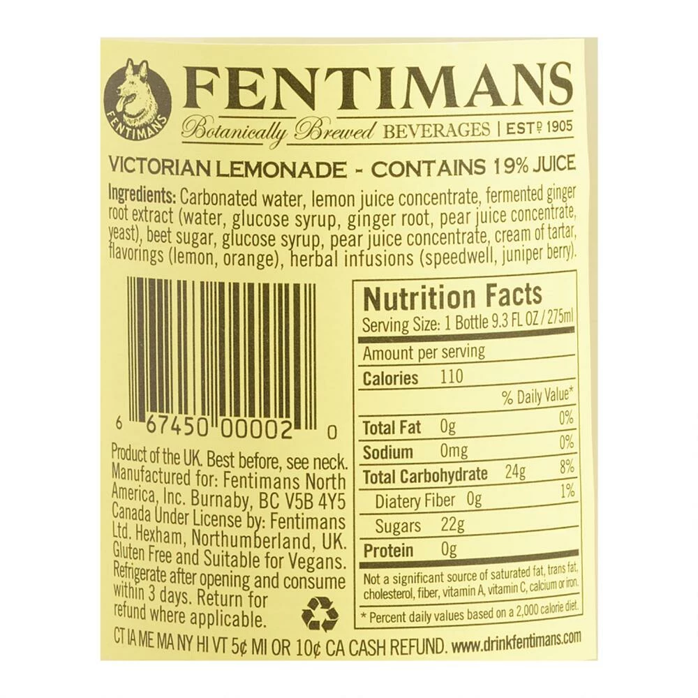 World Market Fentimans Victorian Lemonade 4 World Market Fentimans Victorian Lemonade - Image 2