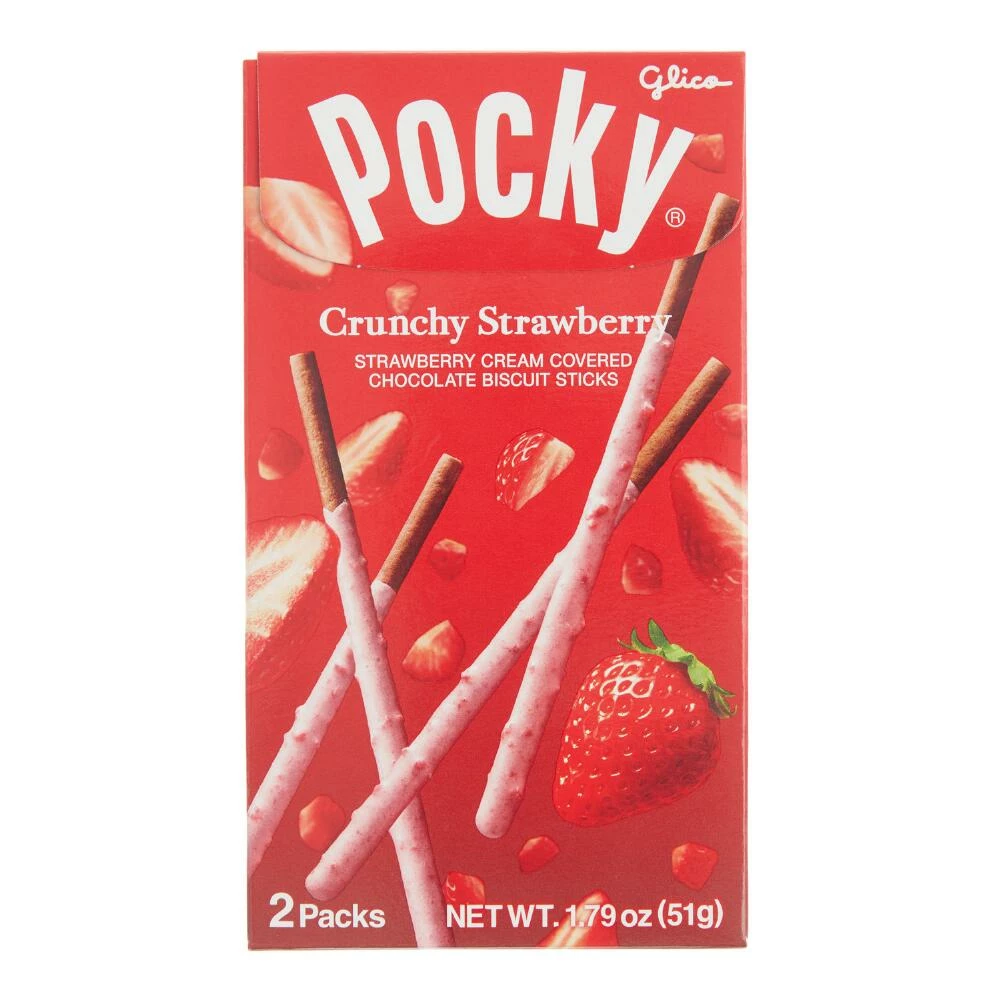 World Market Pocky Crunchy Strawberry Chocolate Biscuit Sticks 3 World Market Pocky Crunchy Strawberry Chocolate Biscuit Sticks