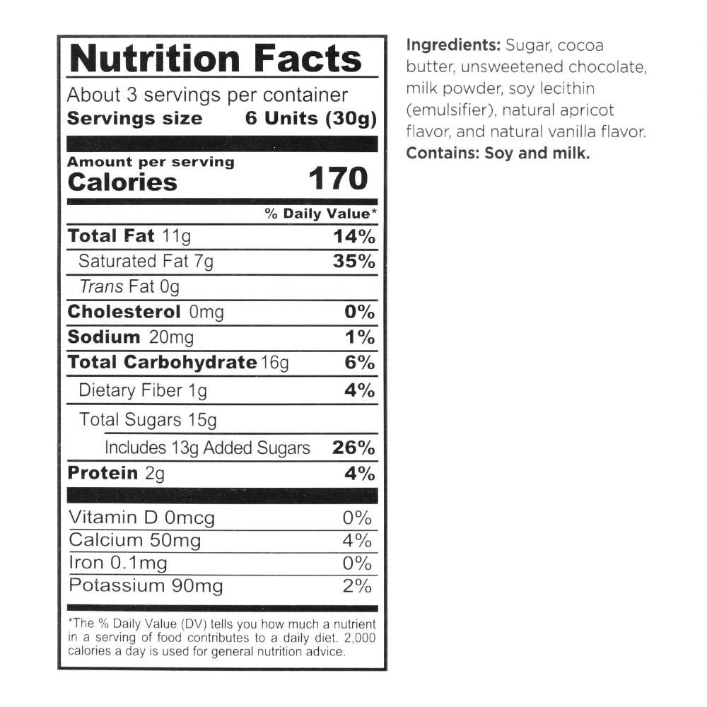 World Market Desserts On Us Laceys Apricot Milk Chocolate Bar Set of 2 4 World Market Desserts On Us Laceys Apricot Milk Chocolate Bar Set of 2 - Image 2