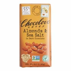 World Market Chocolove Almonds and Sea Salt Dark Chocolate Bar
