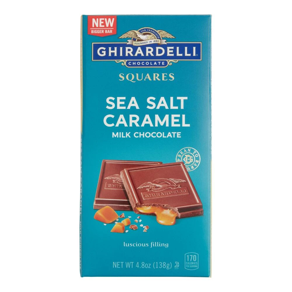 World Market Ghirardelli Sea Salt Caramel Milk Chocolate Bar Set of 2 3 World Market Ghirardelli Sea Salt Caramel Milk Chocolate Bar Set of 2