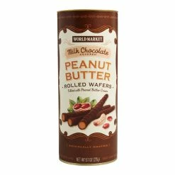 World Market® Milk Chocolate Peanut Butter Rolled Wafers