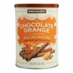 World Market® Chocolate Orange Cream Rolled Wafers