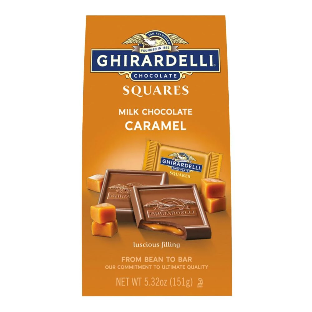 World Market Ghirardelli Caramel Milk Chocolate Squares Bag 3 World Market Ghirardelli Caramel Milk Chocolate Squares Bag