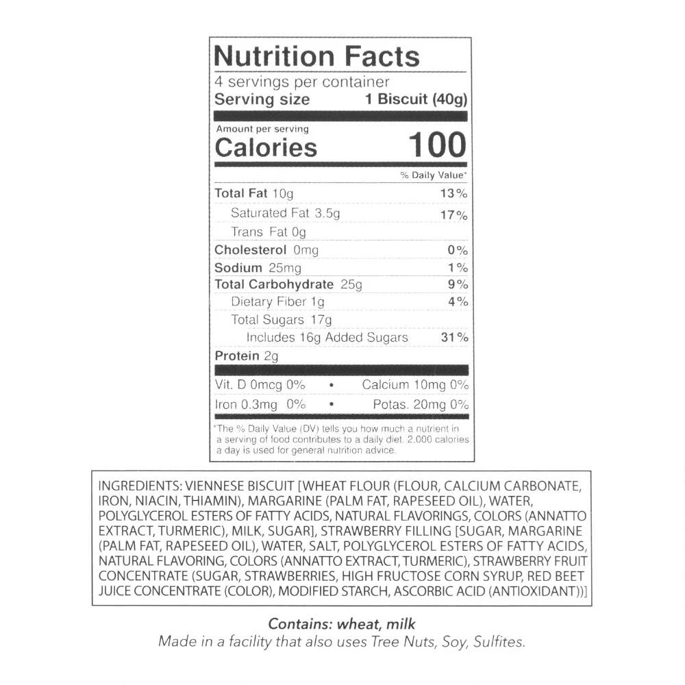 World Market Burts Strawberry Viennese Whirl Cookies 4 Count 4 World Market Burts Strawberry Viennese Whirl Cookies 4 Count - Image 2