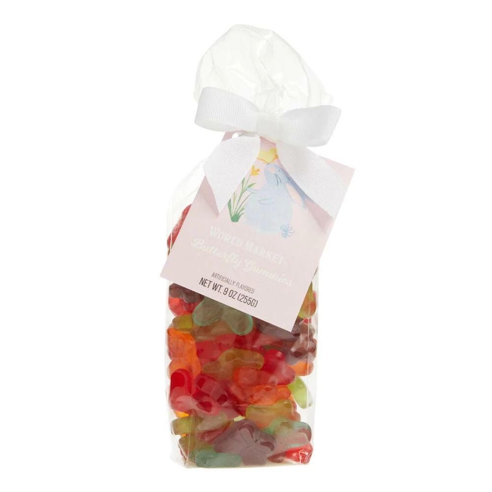 World Market Multicolor Butterfly Gummy Candy Bag 3 World Market Multicolor Butterfly Gummy Candy Bag