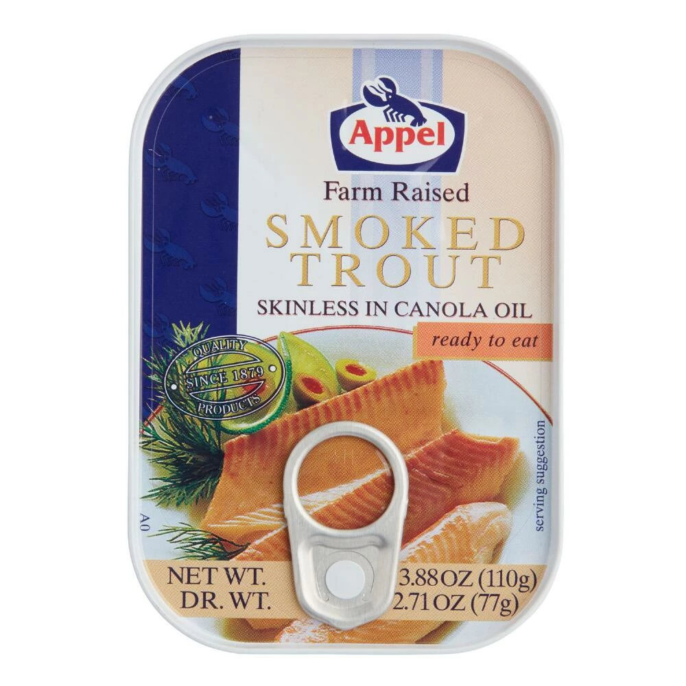 World Market Appel Smoked Trout in Oil 3 World Market Appel Smoked Trout in Oil