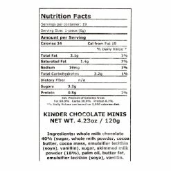 World Market Kinder Chocolate Minis Bag -Food & Drink Shop unnamed file 494
