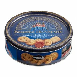 World Market Jacobsens Beautiful Denmark Danish Butter Cookies Tin