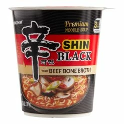 World Market Nongshim Black Noodle Soup Cup Set of 2