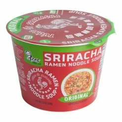 World Market Sriracha Original Ramen Noodle Soup Bowl Set of 2