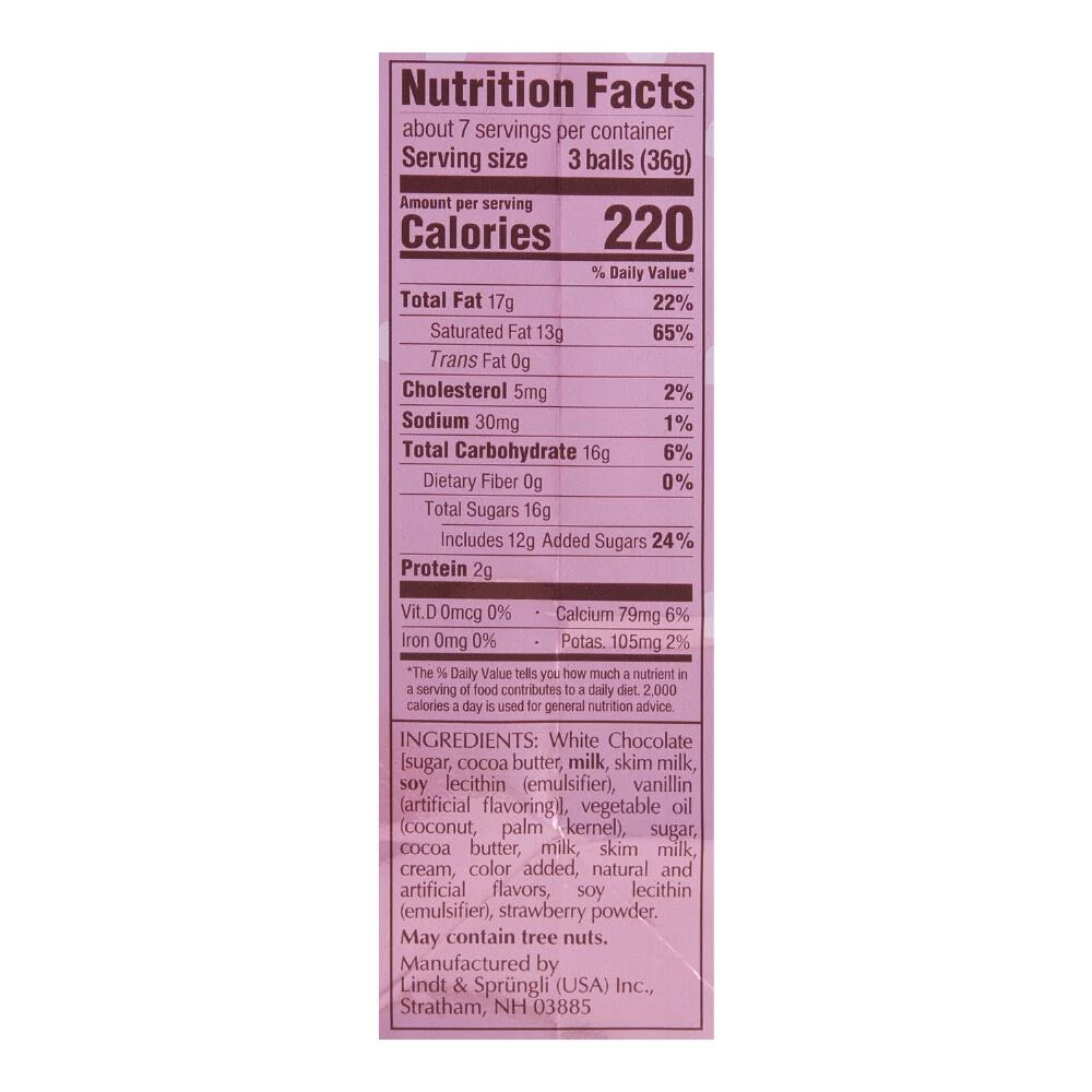 World Market Lindt Strawberries & Cream White Chocolate Truffles 4 World Market Lindt Strawberries & Cream White Chocolate Truffles - Image 2