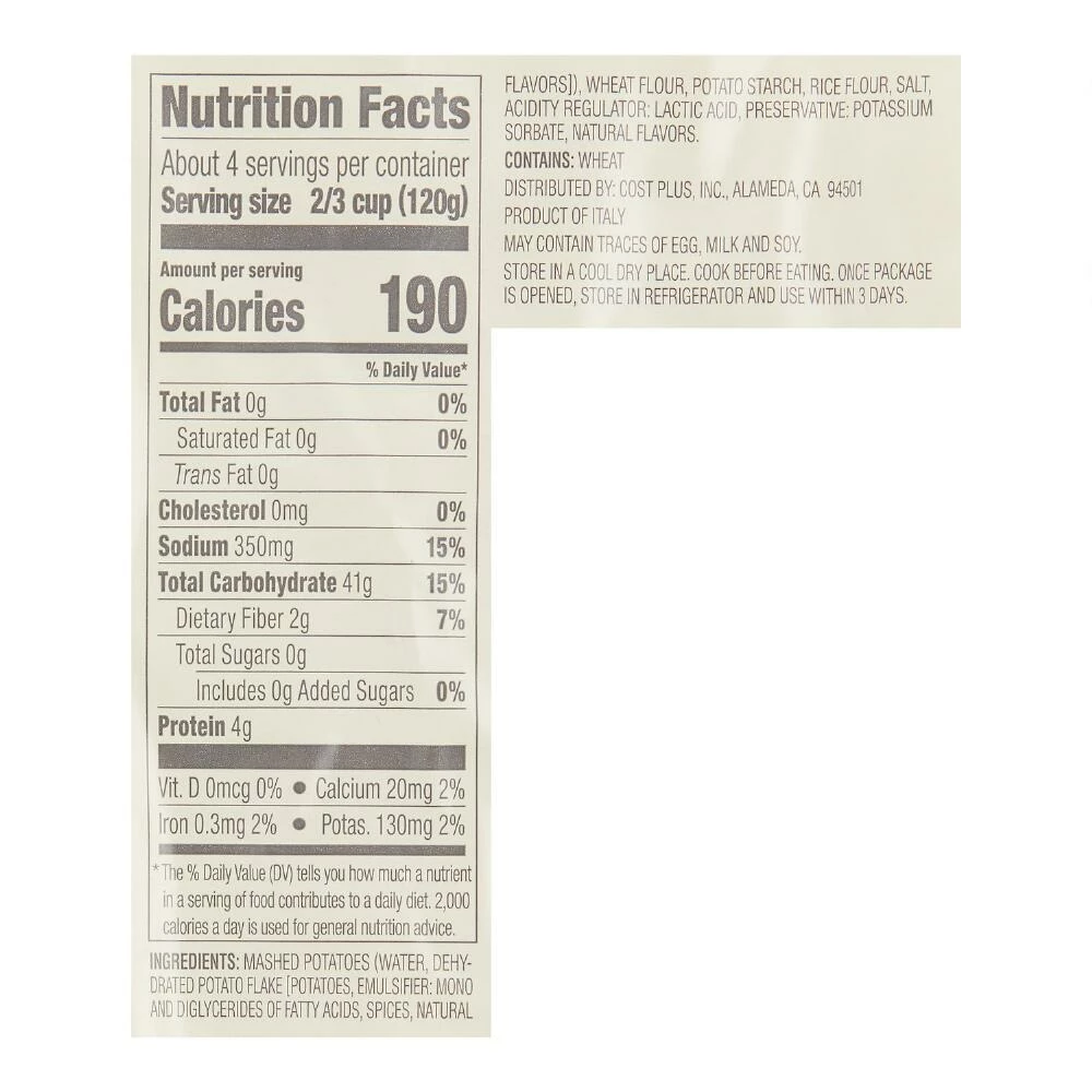 World Market® Authentic Potato Gnocchi Set of 2 4 World Market® Authentic Potato Gnocchi Set of 2 - Image 2