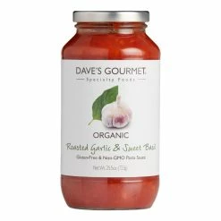 World Market Dave's Gourmet Organic Roasted Garlic and Basil Pasta Sauce
