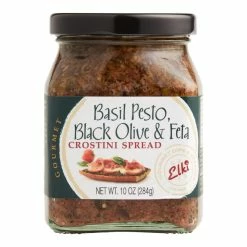 World Market Elki Basil Pesto, Black Olive & Feta Crostini Spread