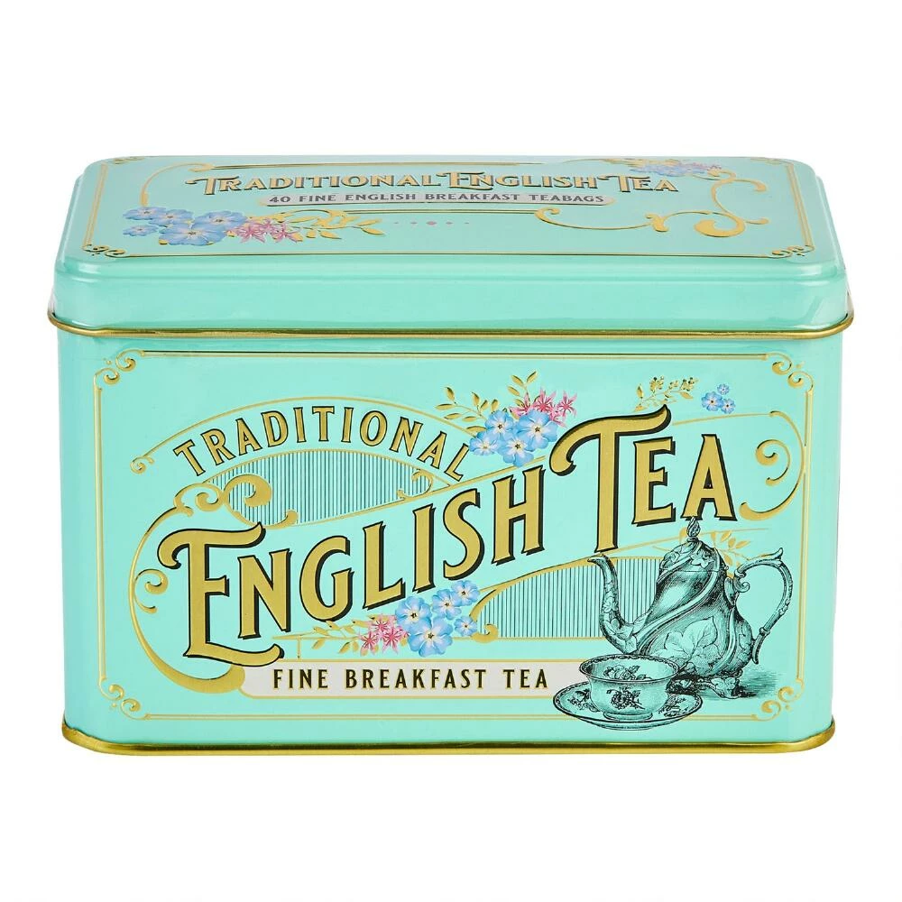 World Market New English Teas Vintage English Breakfast Tea Tin 40 Count 3 World Market New English Teas Vintage English Breakfast Tea Tin 40 Count
