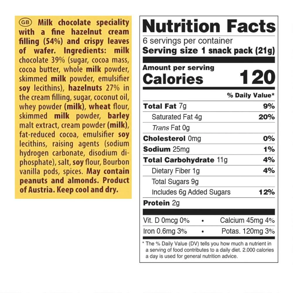 World Market Loacker Original Milk Chocolate Tortina Wafers 4 World Market Loacker Original Milk Chocolate Tortina Wafers - Image 2