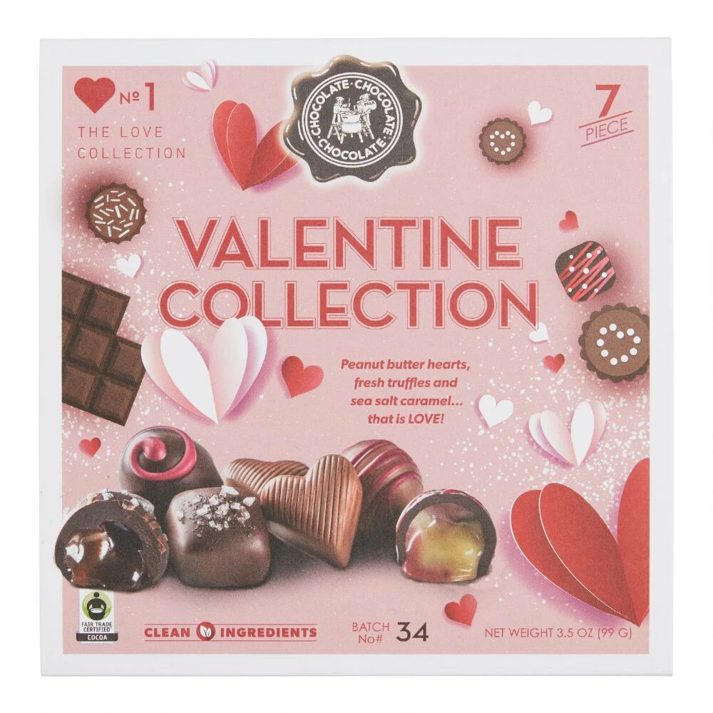 World Market Valentine Collection Assorted Chocolates Box 7 Piece 3 World Market Valentine Collection Assorted Chocolates Box 7 Piece
