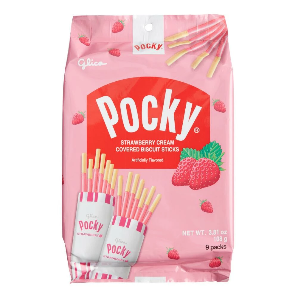 World Market Pocky Strawberry Biscuit Sticks Value Pack 3 World Market Pocky Strawberry Biscuit Sticks Value Pack