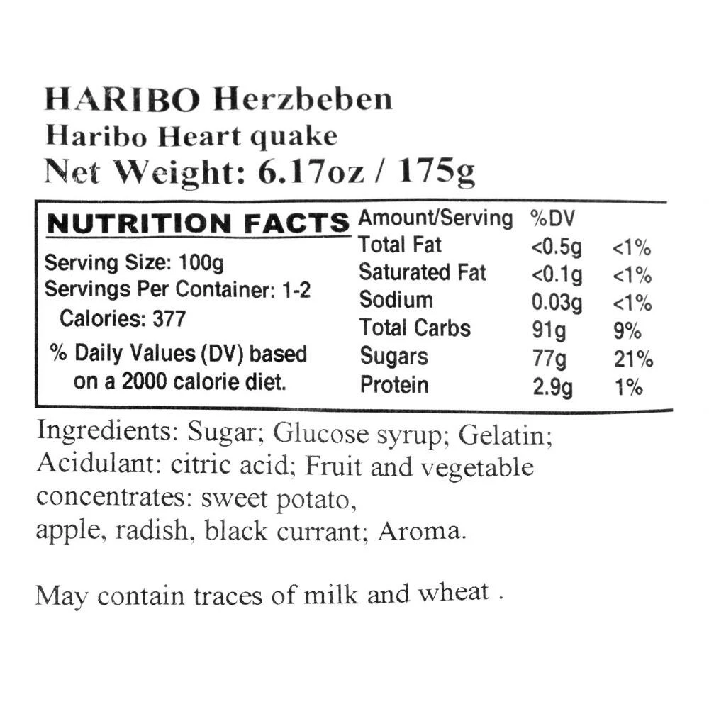 World Market Haribo Sweet Cherry Heart Quake Chewy Candy 4 World Market Haribo Sweet Cherry Heart Quake Chewy Candy - Image 2