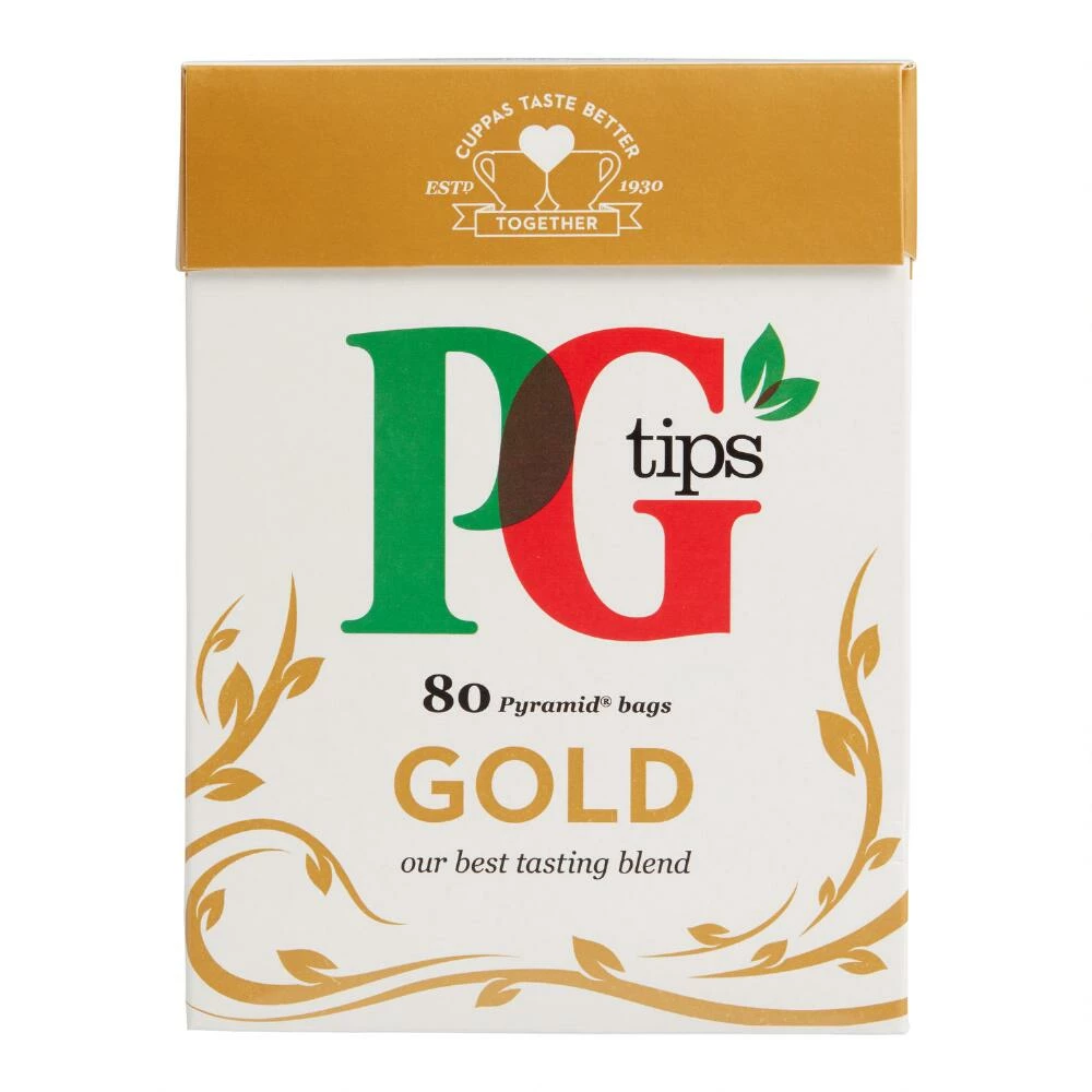 World Market PG Tips Gold Black Tea 80 Count 3 World Market PG Tips Gold Black Tea 80 Count