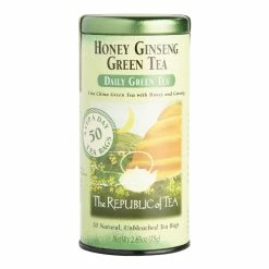 World Market The Republic Of Tea Honey Ginseng Green Tea 50 Count