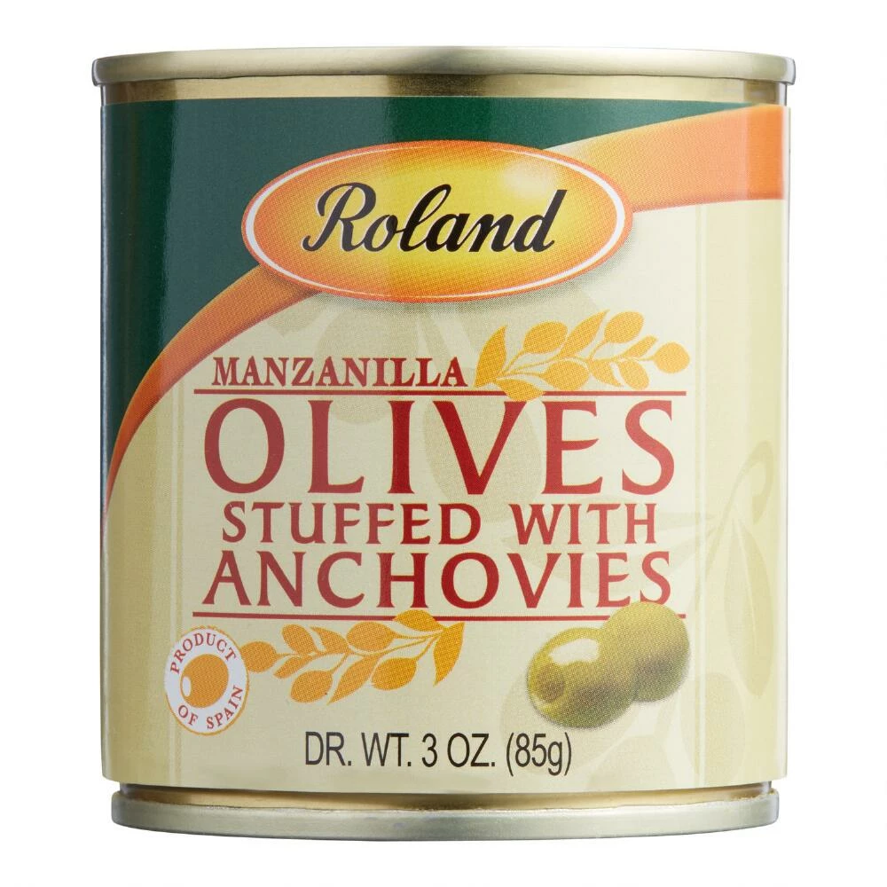 World Market Roland Green Olives Stuffed With Anchovies 3 World Market Roland Green Olives Stuffed With Anchovies