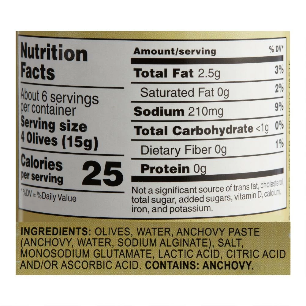 World Market Roland Green Olives Stuffed With Anchovies 4 World Market Roland Green Olives Stuffed With Anchovies - Image 2