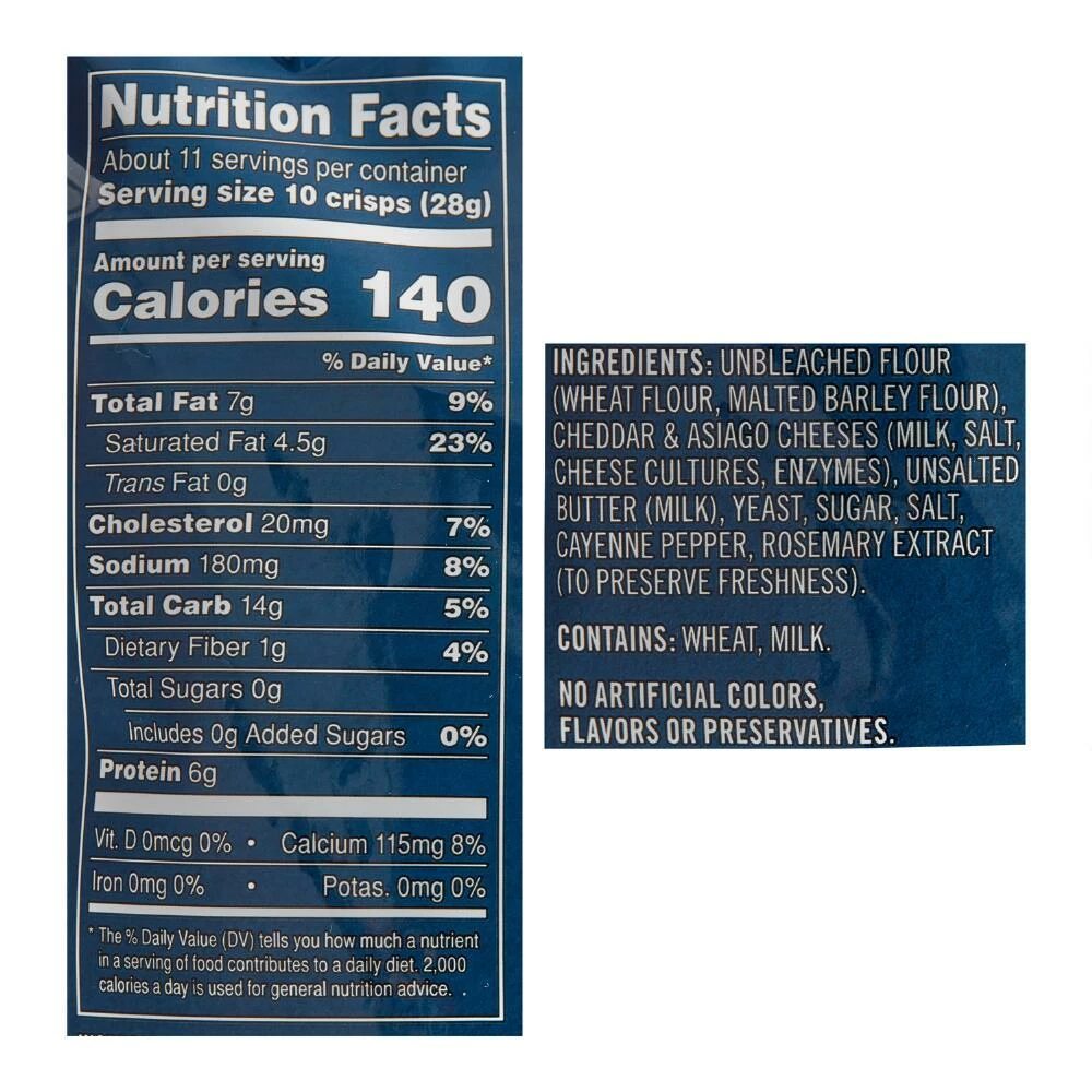 World Market Large Macy's Asiago And Cheddar Cheese Crisps 4 World Market Large Macy's Asiago And Cheddar Cheese Crisps - Image 2