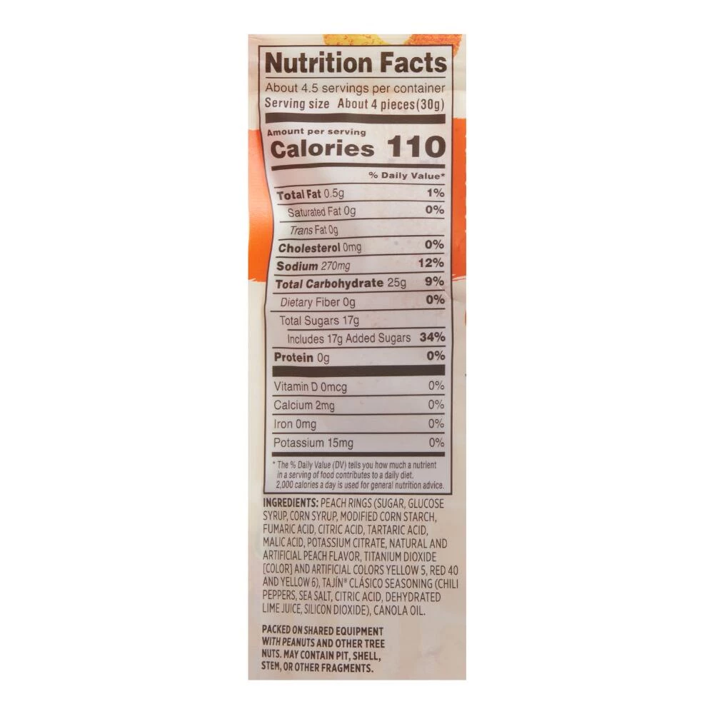 World Market Snak Club Tajin Chili and Lime Peach Rings Set of 2 4 World Market Snak Club Tajin Chili and Lime Peach Rings Set of 2 - Image 2