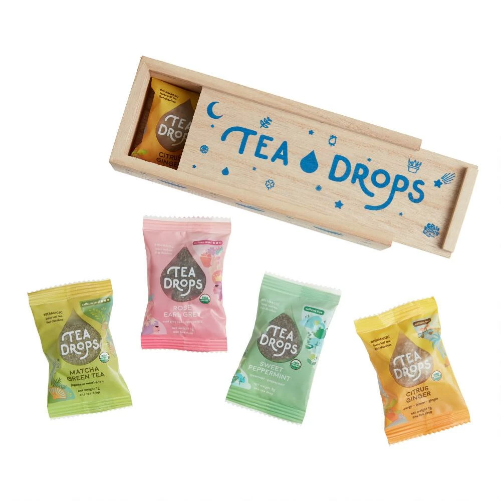 World Market Tea Drops Classic Tea Sampler Box 8 Count 3 World Market Tea Drops Classic Tea Sampler Box 8 Count